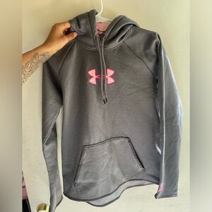 Women’s heat gear hoodie breast cancer awareness